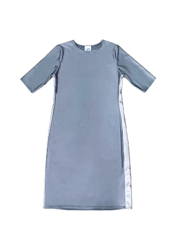 Grey Racer Swim Dress