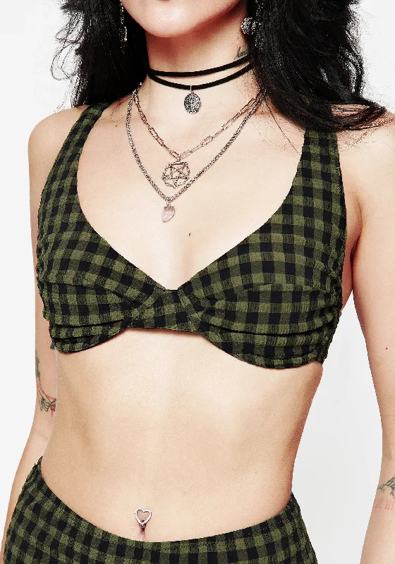 Terra Gingham Underwired Bikini Top