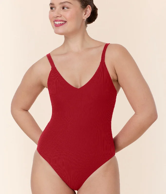 The Marco One Piece - Eco Ribbed - Flame - Classic