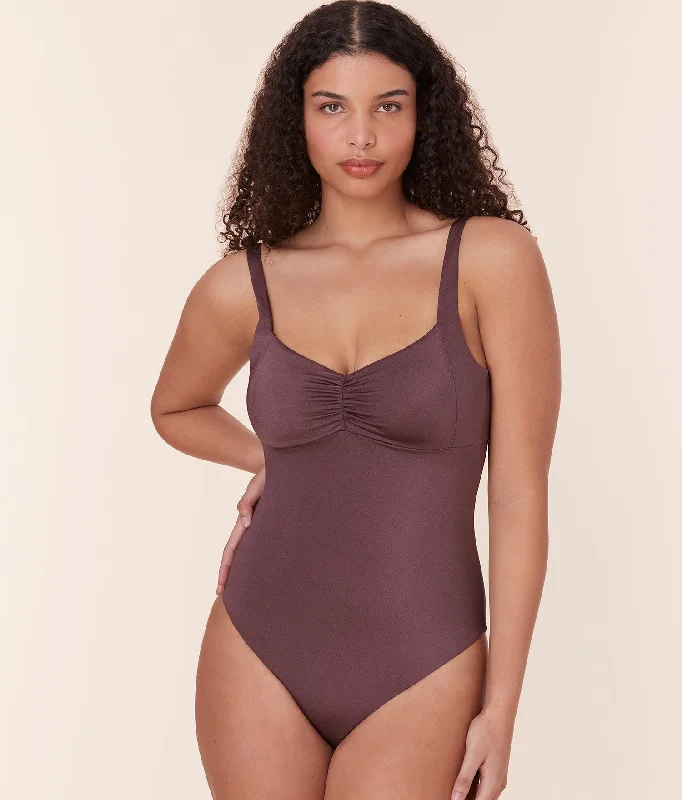 The Nadi One Piece - Satin - Licorice - Long Torso