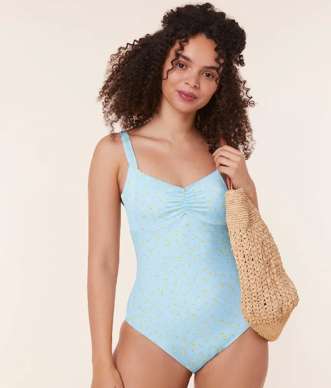 The Nadi One Piece - Satin - Powder Ditsy Bloom - Classic