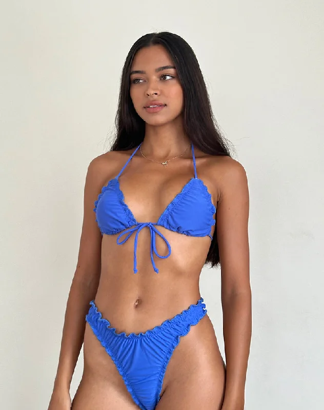 Prisha Bikini Top in Royal Blue