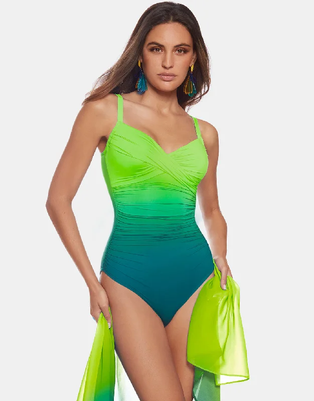 Brasil Underwired Wrap Swimsuit - Lima