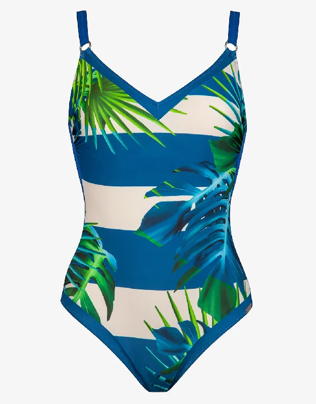 Coastal Relax Underwired Swimsuit - Caribbean Breeze