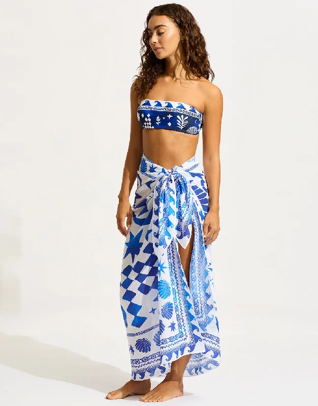 Corfu Sarong - Azure