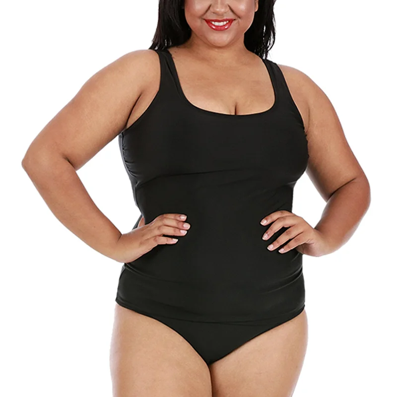 InstantFigure Plus Size Swimwear Tankini Top 13262TC