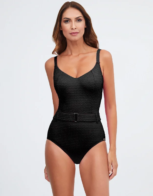 Mia Underwired Swimsuit - Black