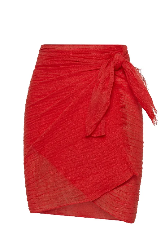 Mykonos Sarong - Chili Pepper Crinkle