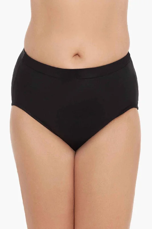 Plus Size Basic Brief Swim Bottom