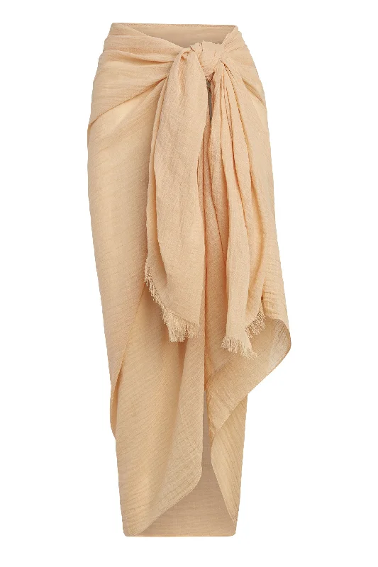 St. Tropez Sarong - Raffia Crinkle Linen