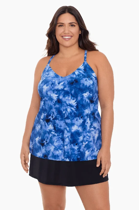 Plus Size Bili Tankini Top Shibori Dream