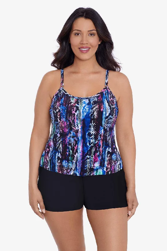 Plus Size Bollywood Boa Farrah Romper Swimsuit