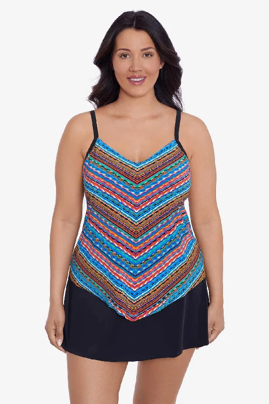 Plus Size Hank Tankini Top Stitched Up