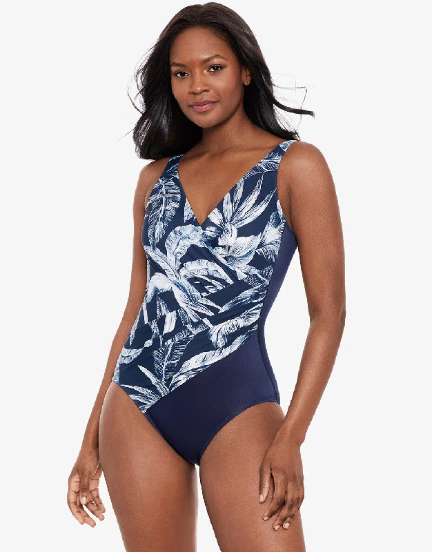 Tropica Toile Oceanus Swimsuit - Navy White